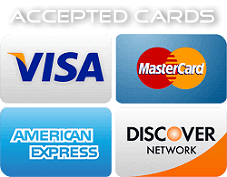 Credit Cards We Accept!